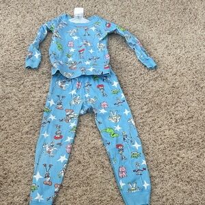 Blue Kids Pajamas with Fun Print Toy Story